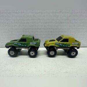 Lot of 2 Wacky 4x4 Green Kool-Aid Hotwheels